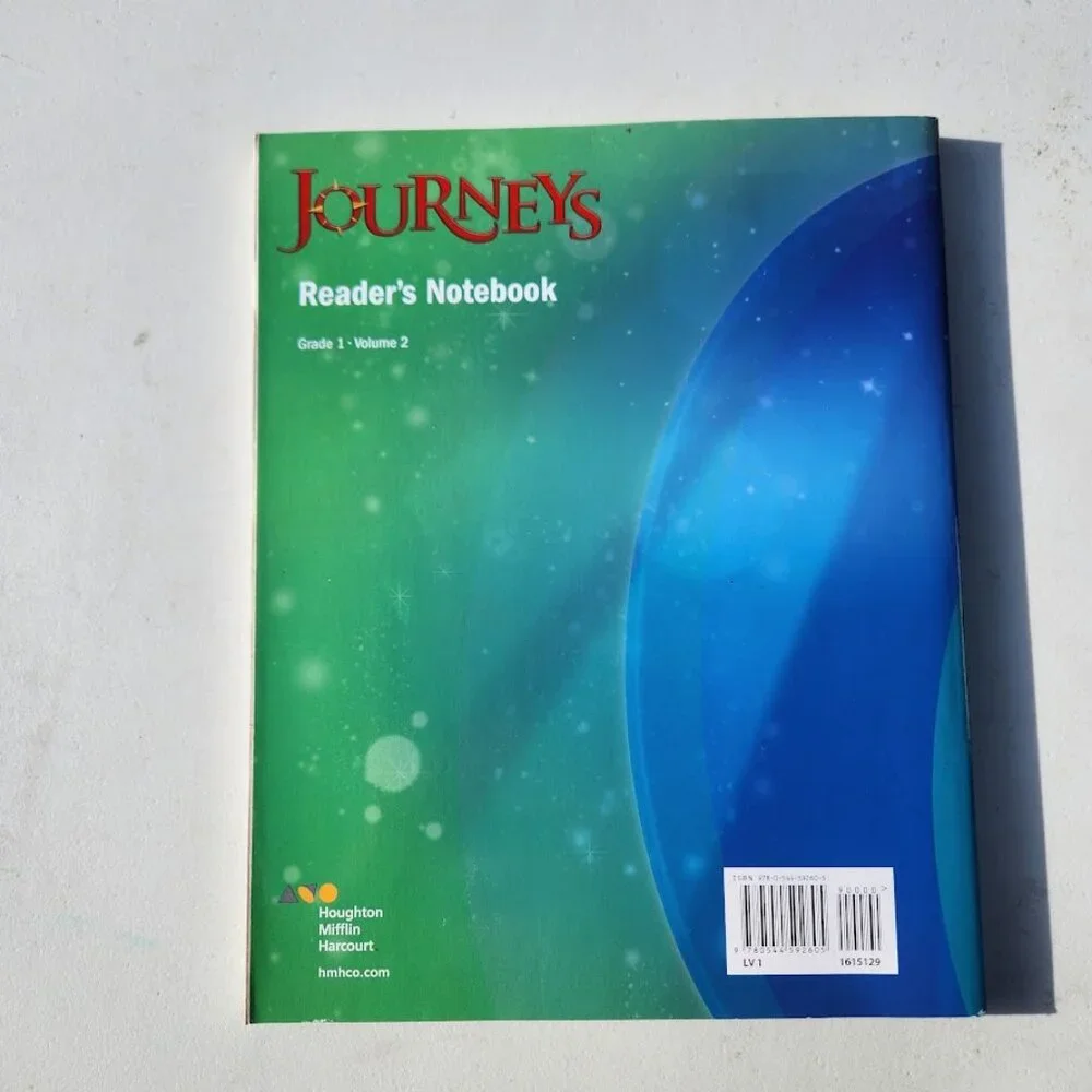 New Journeys Reader's Notebook Volume 2 Grade 1 1st Grade Workbook Book  HMH